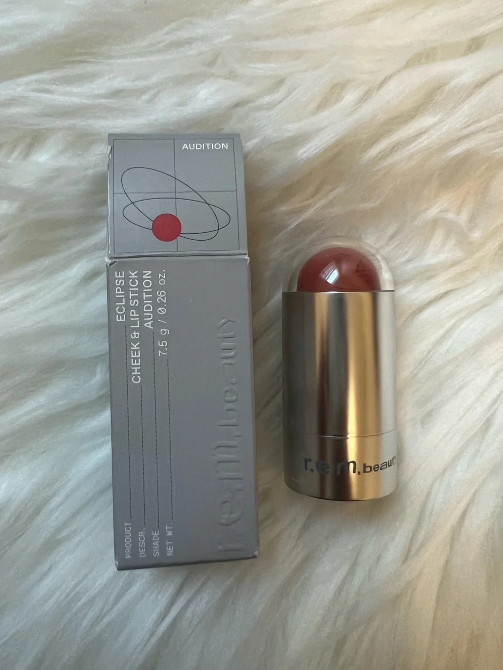 5/$35 NIB r.e.m beauty cheek & lipstick in shade audition retails $26.00 USD